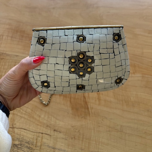 NWOT Antik Kraft Greek style shoulder clutch - Picture 2 of 6